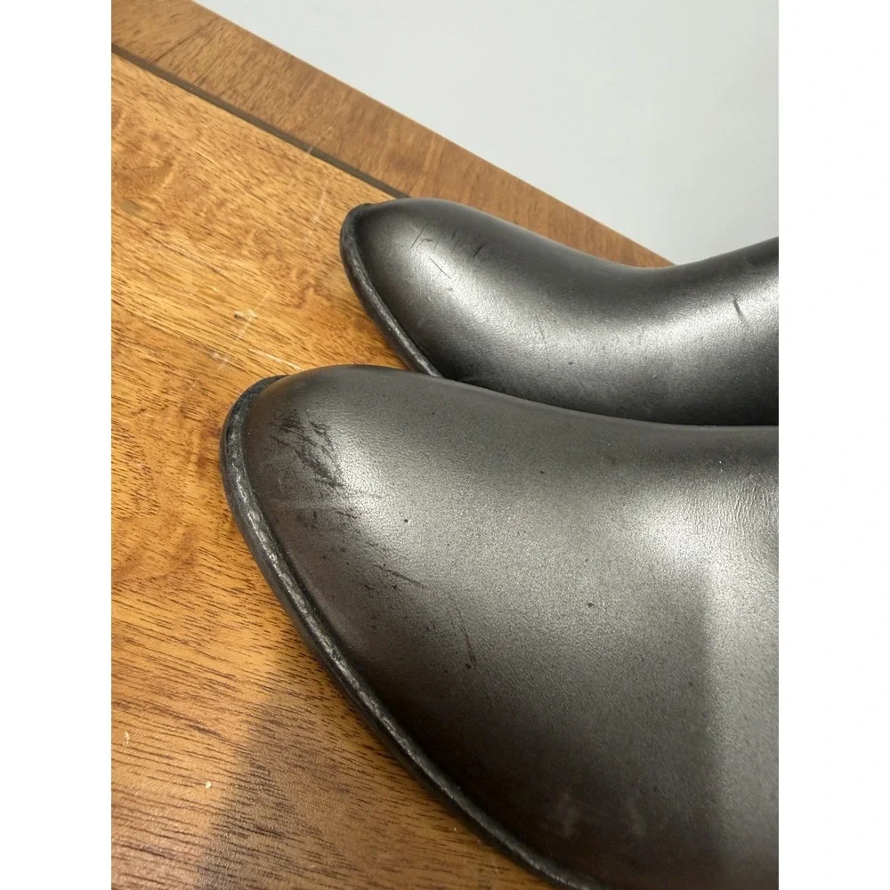 VTG 60s 70s Silver 9 Rubber Molded Insulated Fur Waterproof Rain Snow Heel Boots